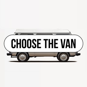PERSONALIZADO Volkswagen T1 o T3 clásico vw camper van, impresiones, carteles, mate