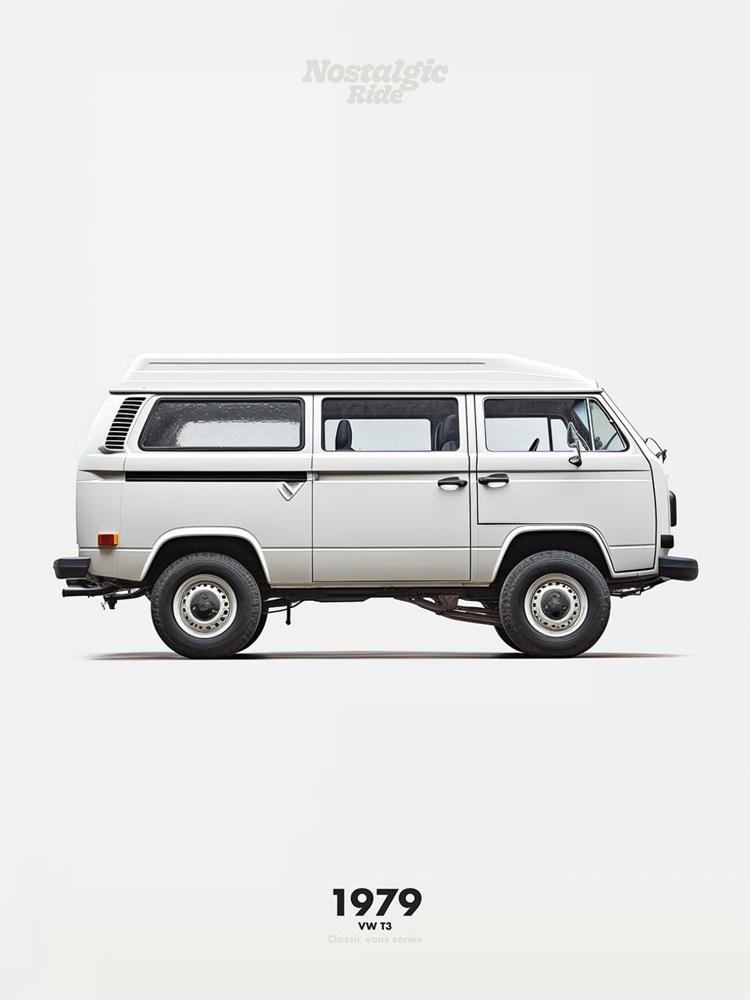 Volkswagen T25 Van - White Volkswagen T25 Van - White
