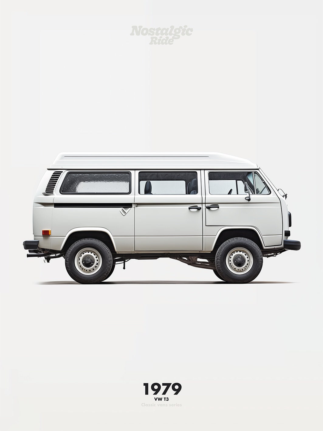 Volkswagen T25 Van - White Volkswagen T25 Van - White