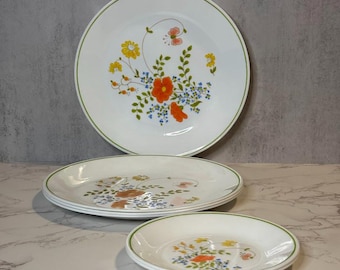 Corelle Wildflower Dinnerware – Spring Bouquet – Multiple Sizes – 1977–1985 – Discontinued