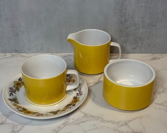 Vintage Mikasa Provencal / Mediterrania Floral Tea Set – Cups, Saucers & Serving Pieces