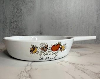 Vintage Corning Ware Skillet – Spice of Life Le Persil, 6.5" Retro Cookware