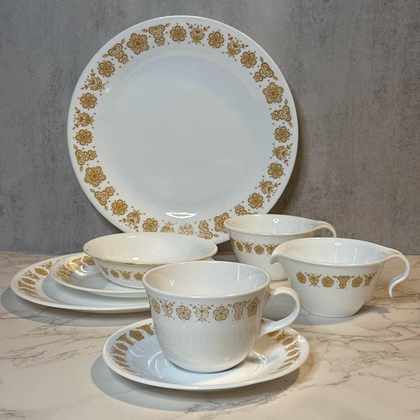 Vintage Corelle Butterfly Gold Dinnerware – MCM Kitchen, Sold
