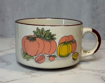Vintage 1970s Tomato Soup Mug – Shell Petrol Promotional Stoneware Bowl