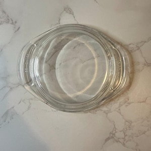 Vintage Pyrex 980-C Lock – Ersättningsglaslock för 225 g minigryta