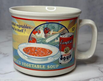 Vintage Campbell’s Vegetable Soup Mug – Westwood – 1993 Streetcar Advertisement Design