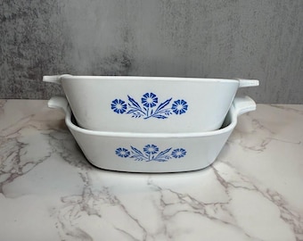 Vintage Corning Ware Petite Pan – Blue Cornflower, 1.75 Cup Casserole