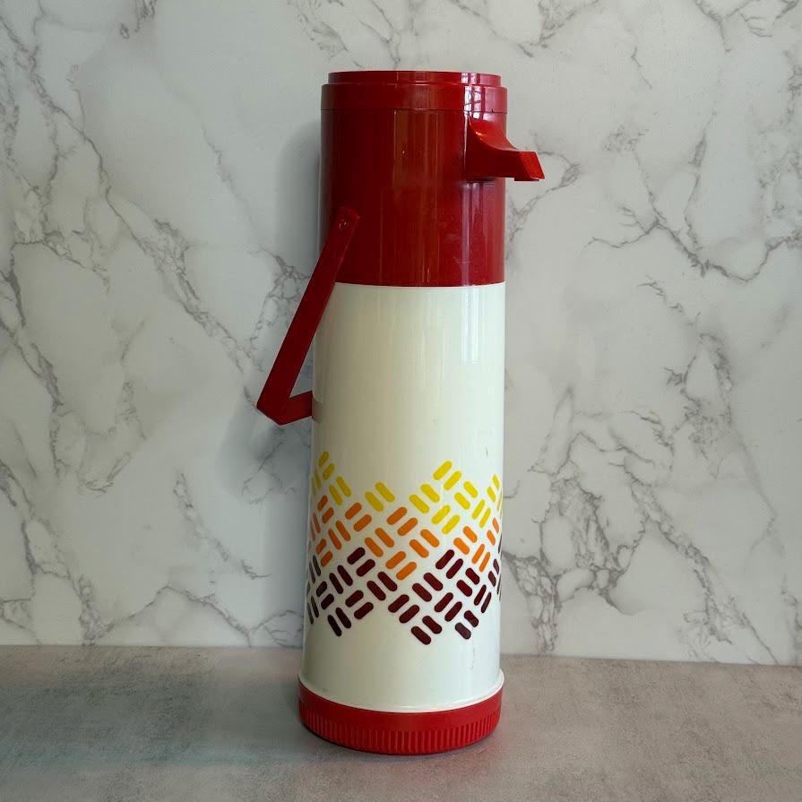 Thermos Aladdin Vintage - Années 70 - Couleur Jaune - Plastique