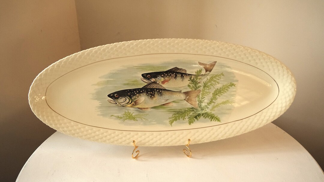 Gien Extra Large Serving Platter for Fish in Ceramic Etsy