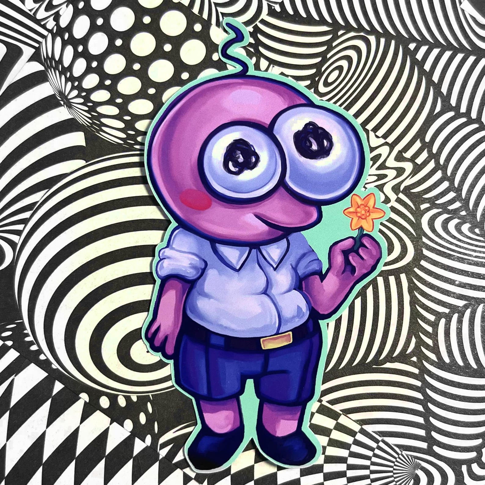 Pim Pimling Smiling Friends Sticker - Etsy