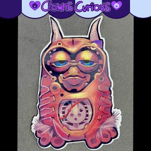 Skinless Furby Holographic Sticker