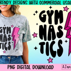 Retro gymnastics png, gymnastics sublimation design, trendy gymnastics png, gymnast vibes, gymnastics mom png, gymnastics life, digital png