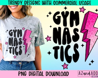 Retro gymnastics png, gymnastics sublimation design, trendy gymnastics png, gymnast vibes, gymnastics mom png, gymnastics life, digital png