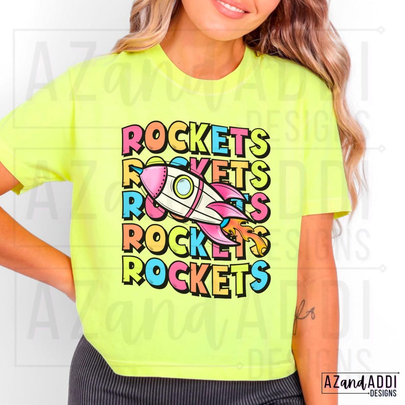 Preppy Rockets Rockets Preppy Mascot Png, Rockets Mascot School Spirit Design, Retro ...