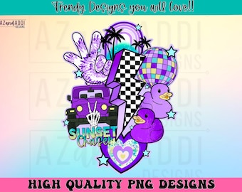 Purple off-roading vehicle png, sunset chaser png, rubber duck png, atv png, heavy duty 4x4 vehicle png, mud riding png
