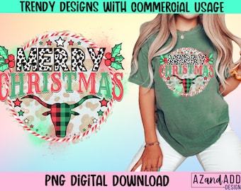 Western Christmas Png, Merry Christmas Png, Howdy Christmas png, Cowgirl Christmas Png, Country Christmas, Cowhide Png, Western Sublimation