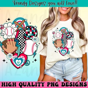 Retro baseball collage png, baseball sublimation design, baseball mom png, baseball vibes shirt design, game day baseball digital download