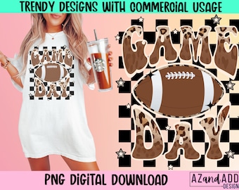 Game day football png, retro football sublimation, retro game day png, football vibes, touchdown season,sports png, fall png