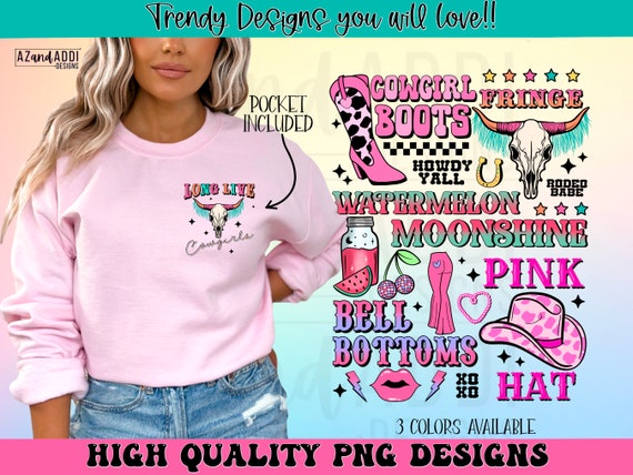 Long live cowgirls png, western cowgirl png, retro western sublimation design, watermelon moonshine, pink cowgirl disco rodeo Nashville png