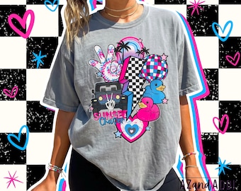 Pink and blue off-roading vehicle png, sunset chaser png, rubber duck png, atv png, heavy duty 4x4 vehicle png, mud riding png