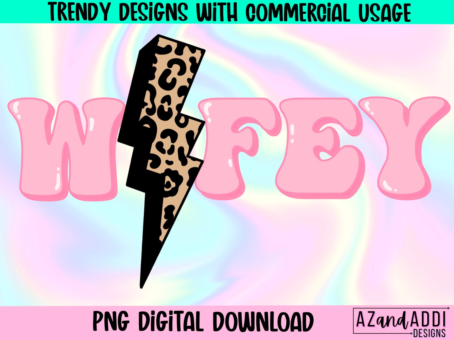 Wifey Digital Png File, Retro Wifey Png, Wifey Lightning Bolt Digital ...