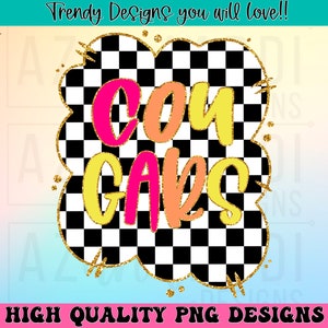 Cougars preppy mascot png, mascot school spirit design, retro Cougars sublimation design, sports team colorful text shirt digital print