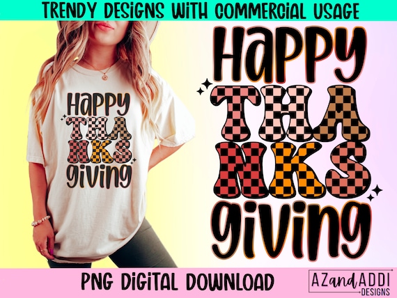 Happy thanksgiving png, thanksgiving sublimation, retro thanksgiving png, Friendsgiving png, retro sublimation, thanksgiving bundle