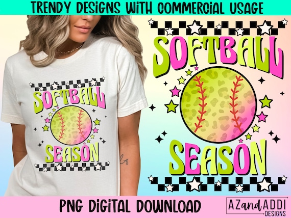 Softball season png, retro softball sublimation design, softball mom png, softball vibes, game day softball, trendy softball, retro, sports