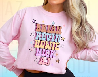 Retro backstreet png, 90s boy band png, bsb member names, into the millennium png, in my bsb era png, 90s nostalgia shirt design