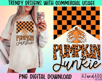 Pumpkin junkie png, retro pumpkin sublimation png, pumpkin patch png, pumpkin season, fall png, fall vibes, retro sublimation
