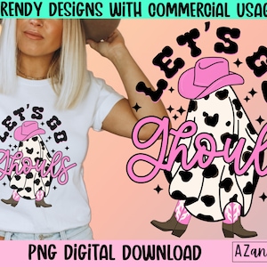 Let’s go ghouls png, halloween sublimation design, spooky png, ghost png, let’s go girls png, pumpkin png, spooky vibes, retro halloween png