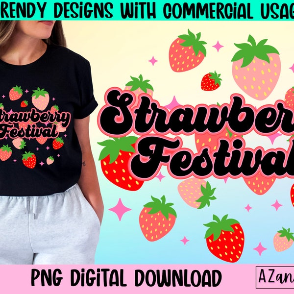 Strawberry festival png, retro strawberry sublimation design, feeling Berry good, strawberry season png, strawberry festival 2023