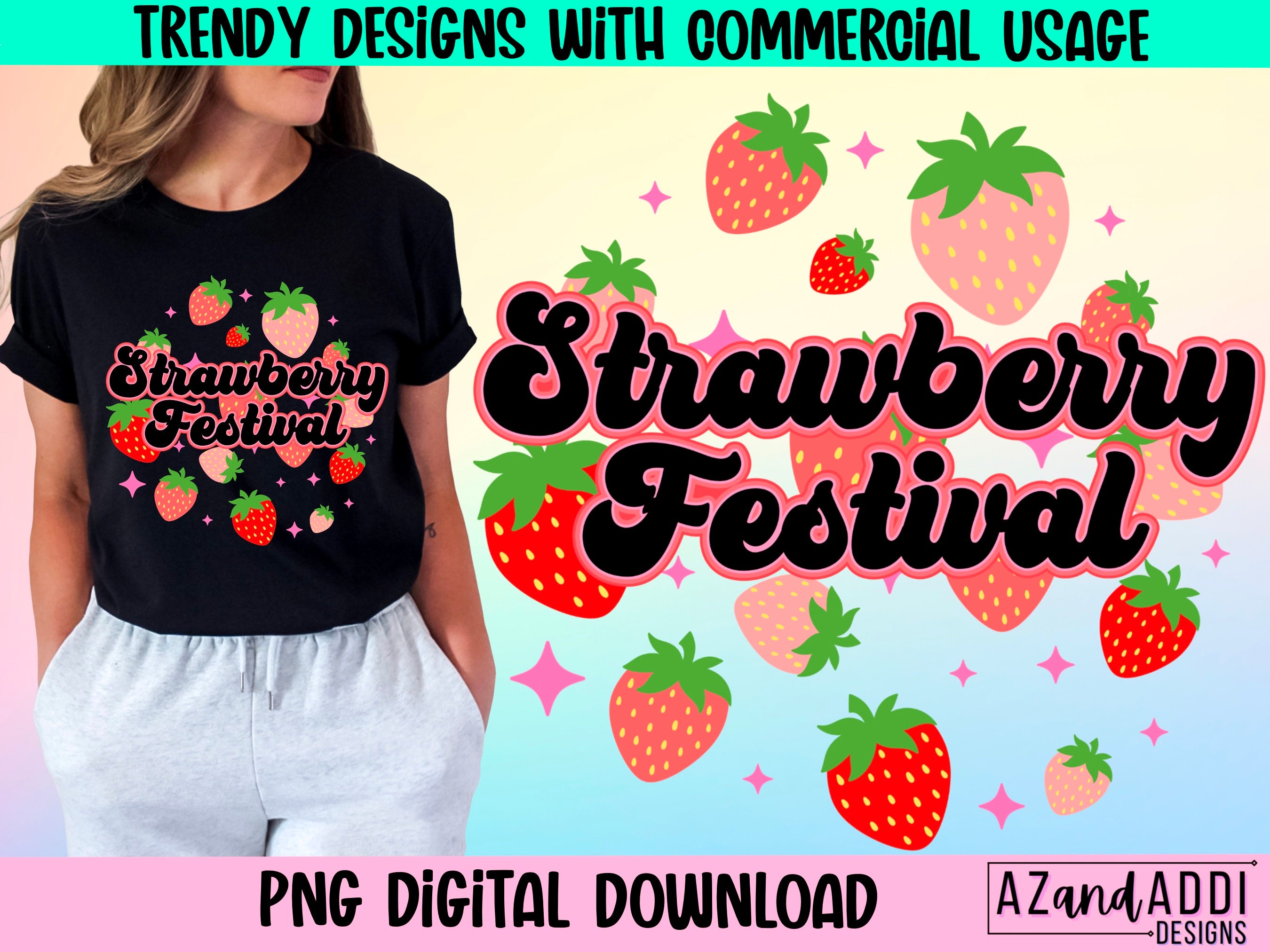 Strawberry festival png, retro strawberry sublimation design, feeling Berry good, strawberry season png, strawberry festival 2023