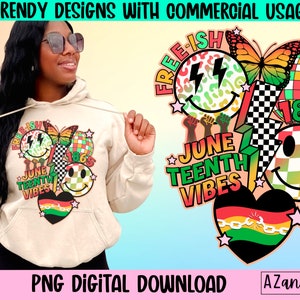 Retro Juneteenth vibes png, Juneteenth sublimation design, black history breaking chains, emancipation 1865 free-ish png, digital download
