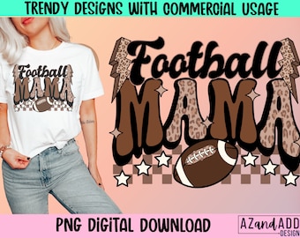 Football mama png, football mom sublimation, retro football png, touchdown season png, football vibes png, sports png, fall png
