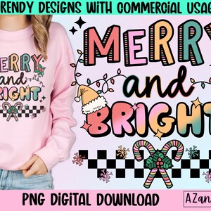 Merry and bright png, retro Christmas png, jolly vibes, retro winter sublimation, merry Christmas, Santa Baby, holiday png