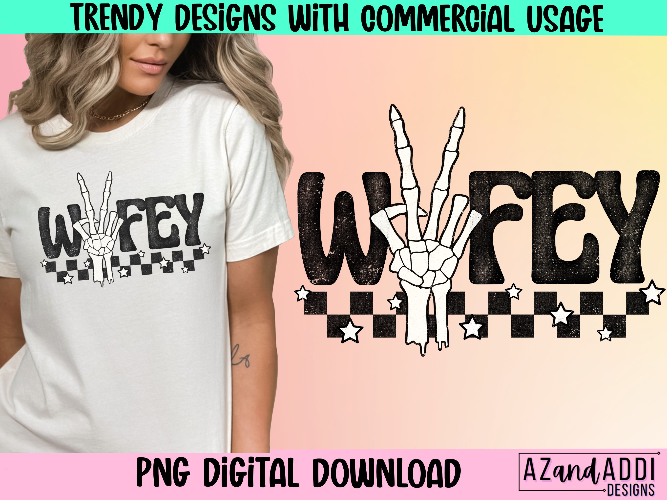 Wifey Skeleton Hand Png, Retro Wifey Png, Wifey Sublimation, Bride Png ...