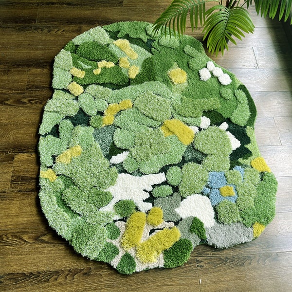 Moss Bath Mat Etsy