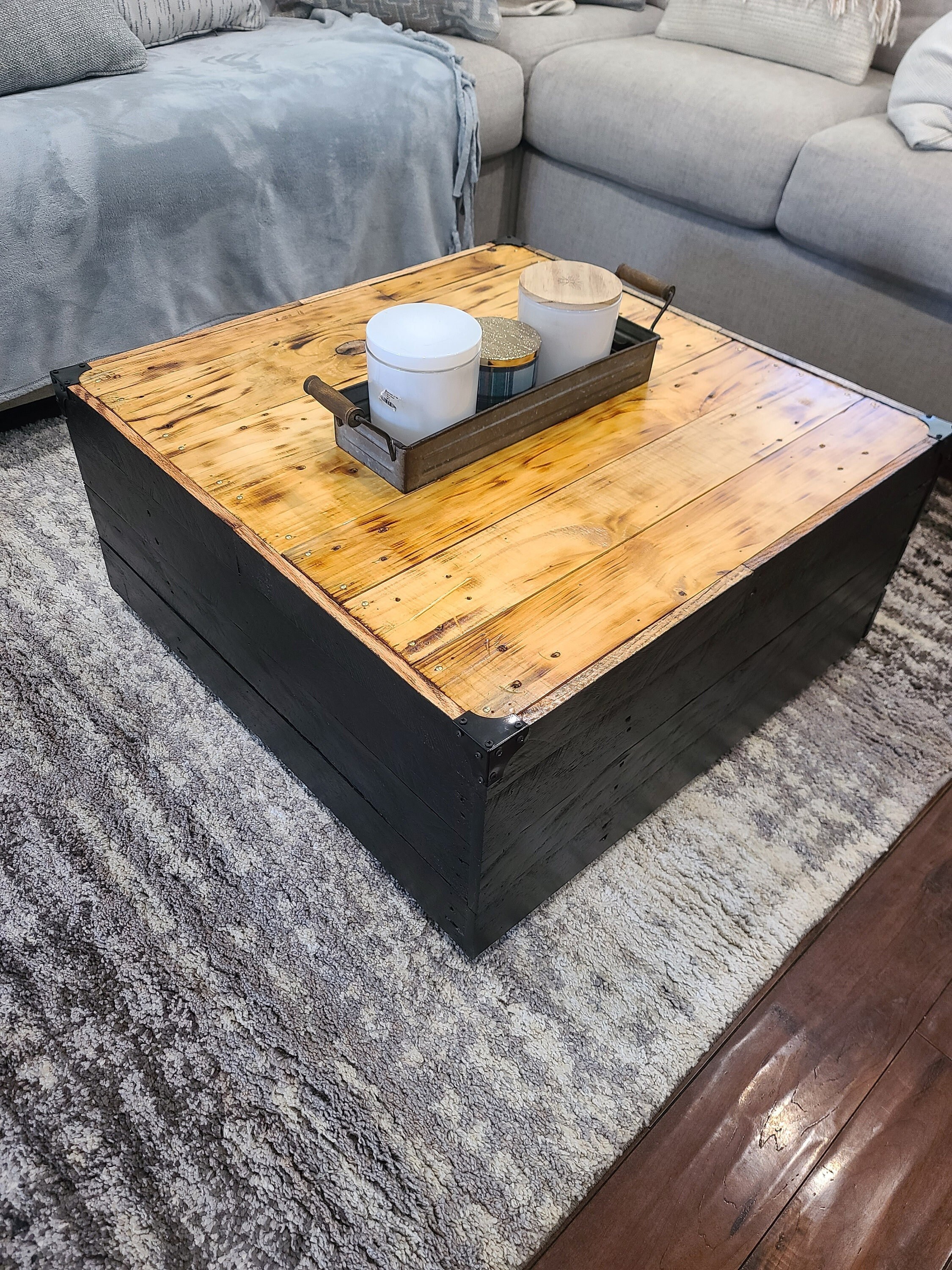 Old West Rustic Coffee Table, Black Forest Decor