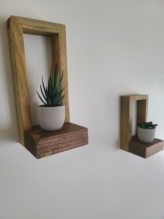 Picture Frame Shelf Plant Self Candle Shelf Set of 2 Etsy
