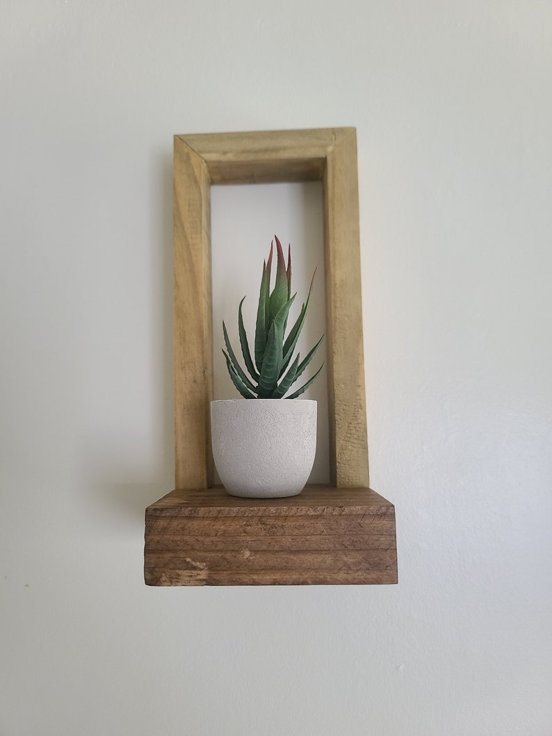Picture Frame Shelf Plant Self Candle Shelf Set of 2 Etsy