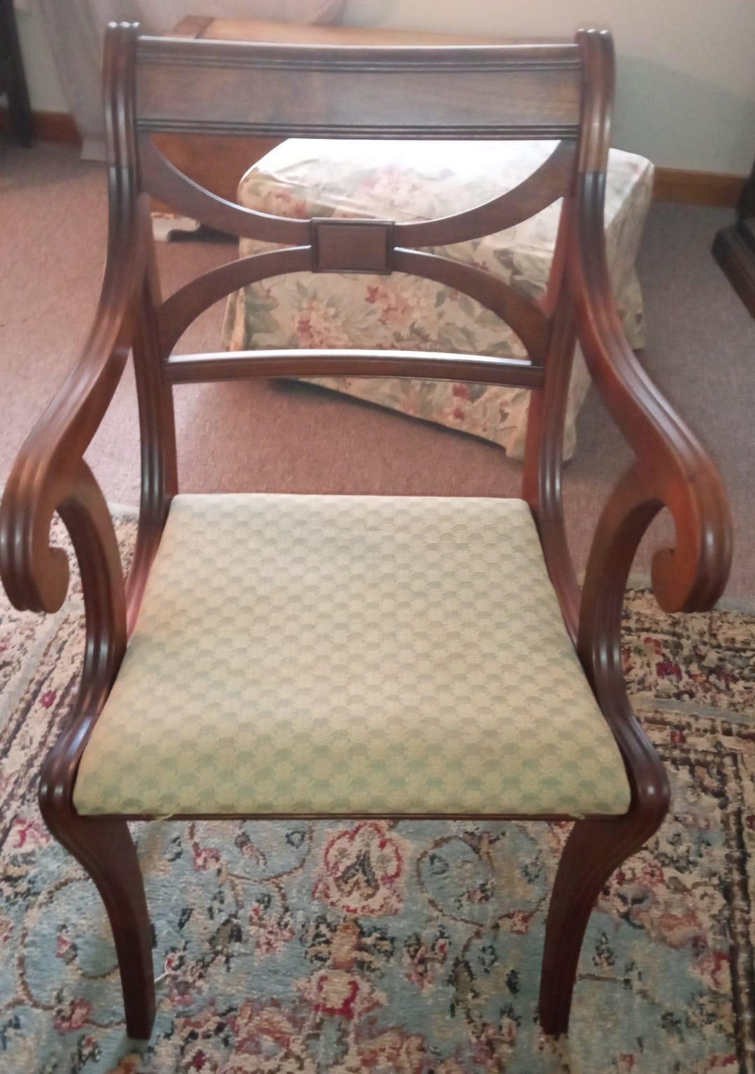 Vintage Duncan Phyfe Style Side Chair - Etsy