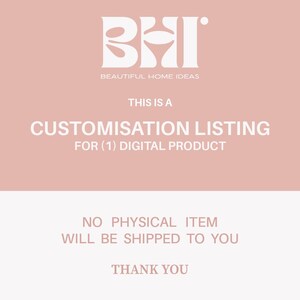 Customisation fee