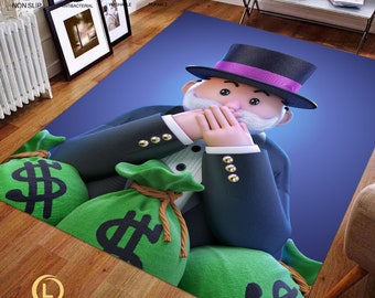 Monopoly Design Rug Monopoly Game Carpet - Etsy