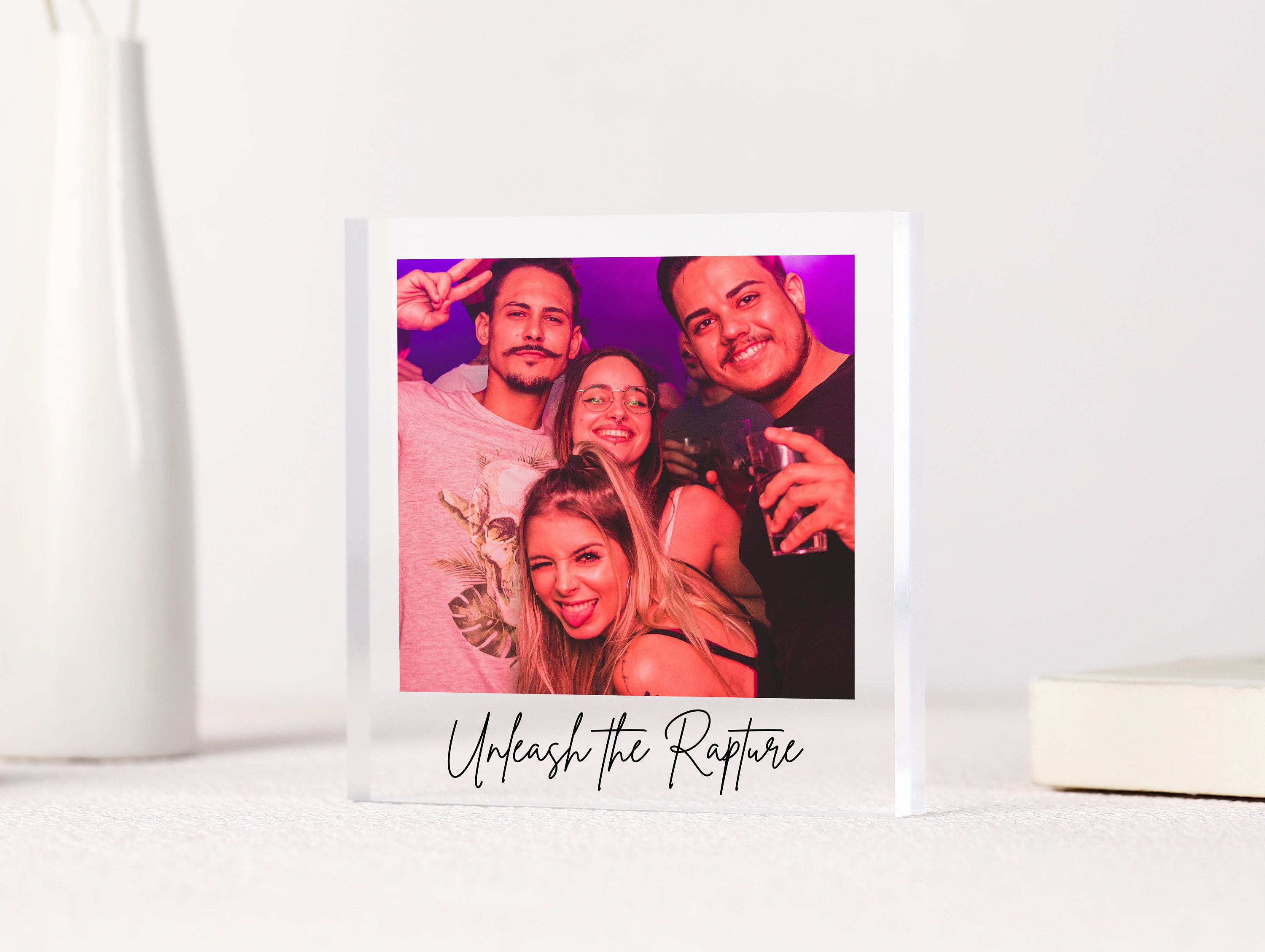 Personalised Photo Memory Block Freestanding Photo Block Etsy UK