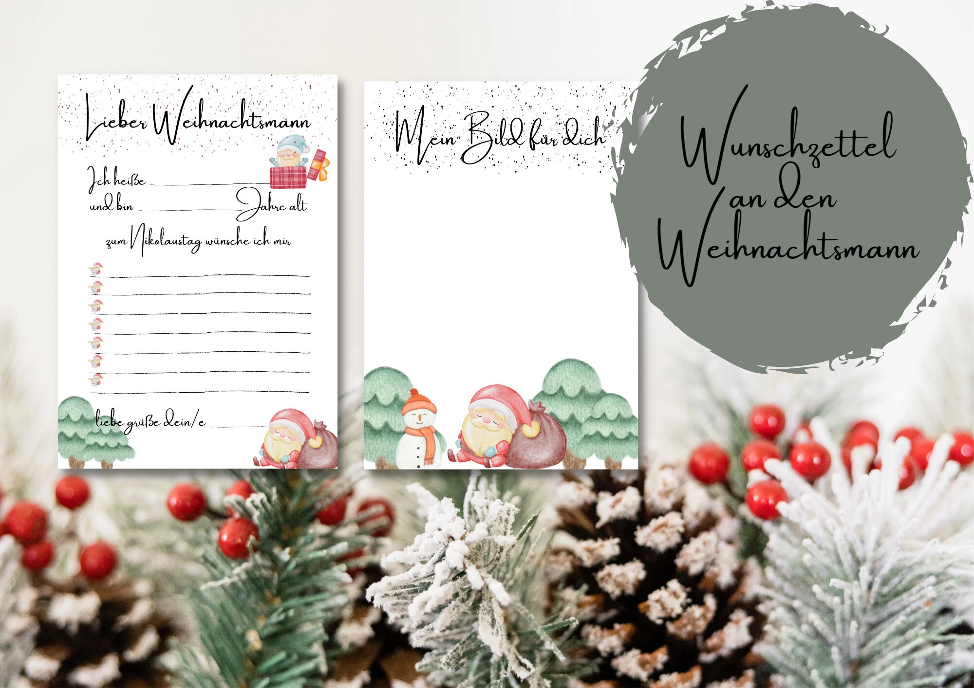 Digital Wish List for Children Kids Christmas Wish List - Etsy