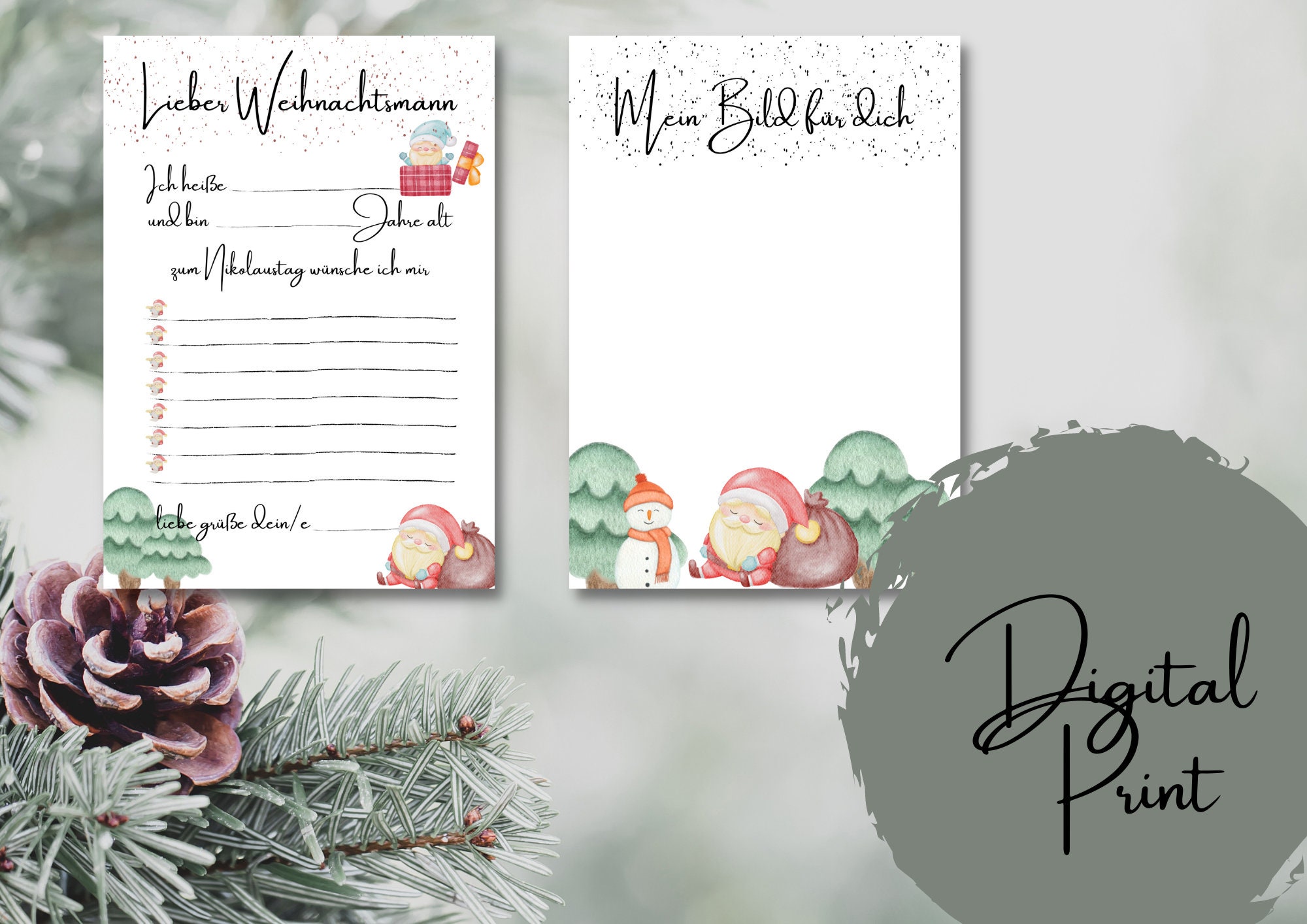 Digital Wish List for Children Kids Christmas Wish List - Etsy