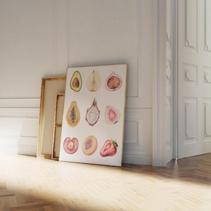 Sliced female Fruits, Sliced Fruits Wallart, Poster Body Positivity, Wallart, gift for her, digitaler Download