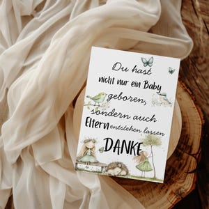 Lettre de remerciement pour sage-femme - Carte de remerciement à télécharger - Naissance - Grossesse - Meilleure sage-femme - Cadeau pour sage-femme - Merci