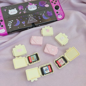 Boîte de rangement Forêt étoilée pour carte de jeu Nintendo Switch, accessoires Switch oled, support pour carte de jeu, étui pour cartouches, boîte pour une carte